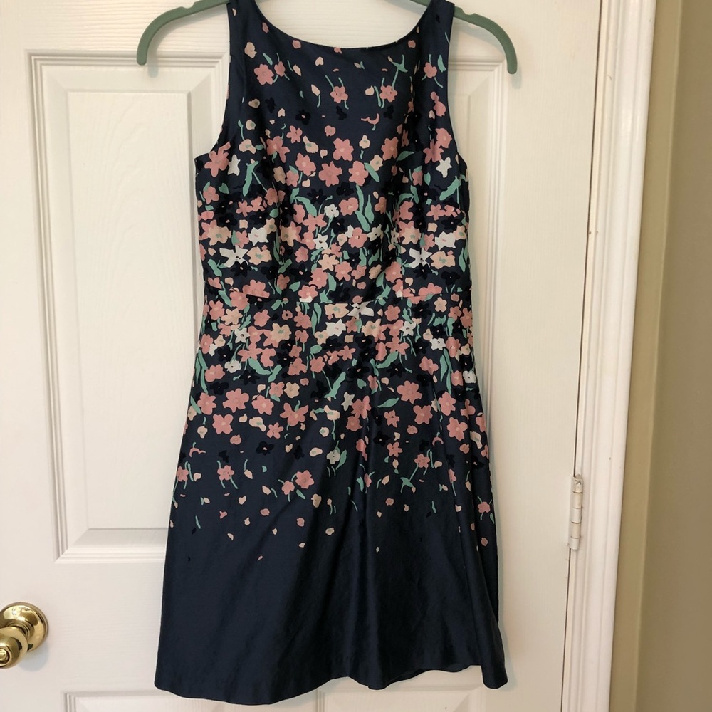 Loft floral navy dress*